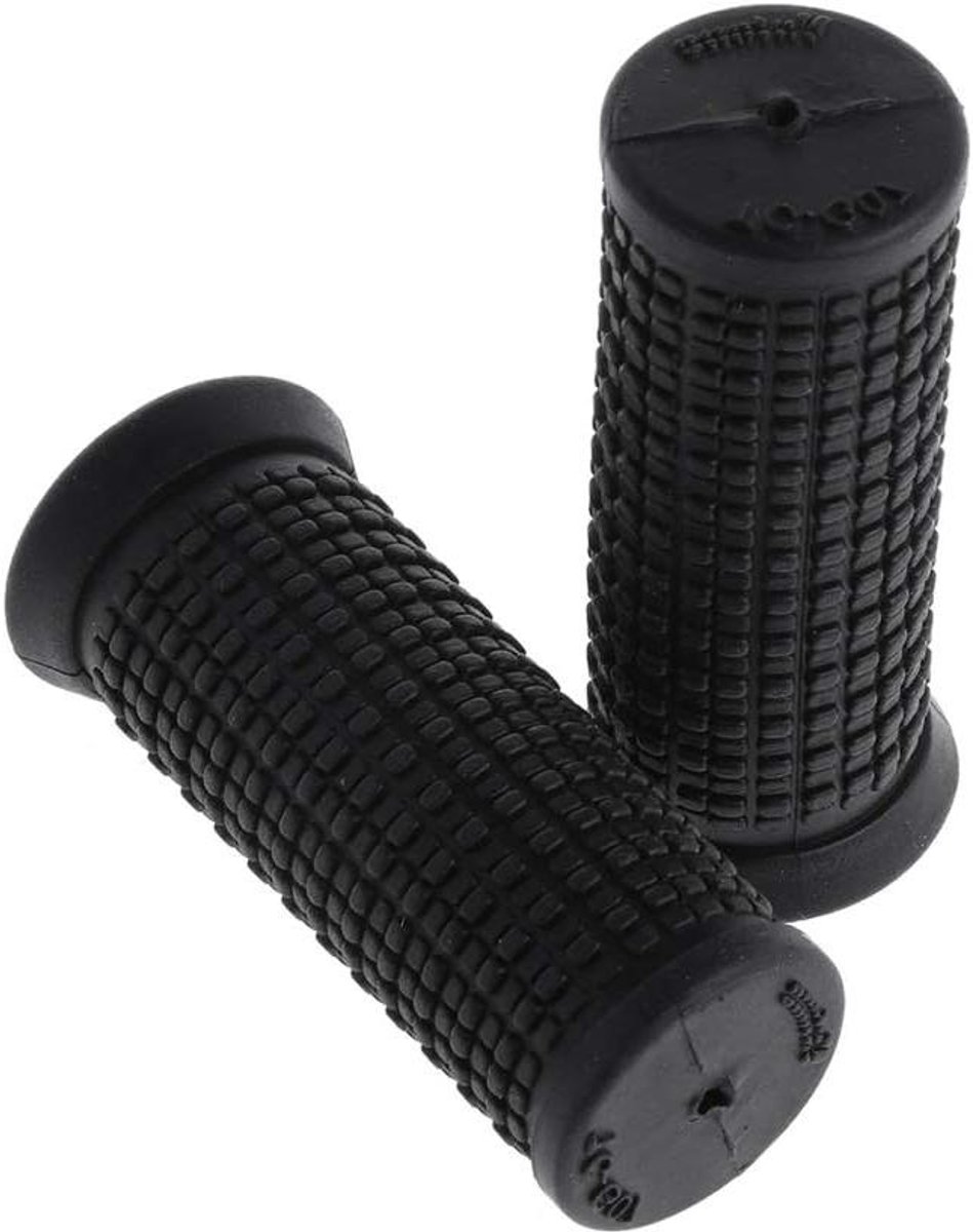 Stuurhandvatten Fiets - Kinderhandgrepen Rubber - Veilig Fietsen - Antislip Ontwerp - 70 mm Lengte - Zwart