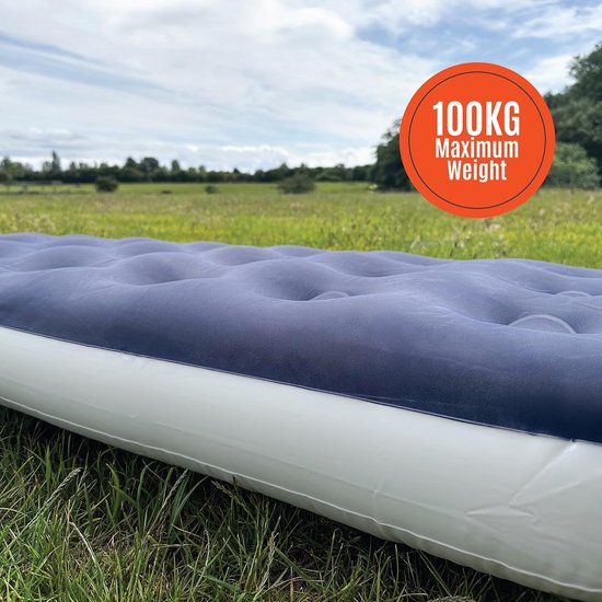 Luchtbed Eenpersoons Snel Opblazen en Leeglopen Comfortabele Slaapmat voor Camping — afbeelding 4