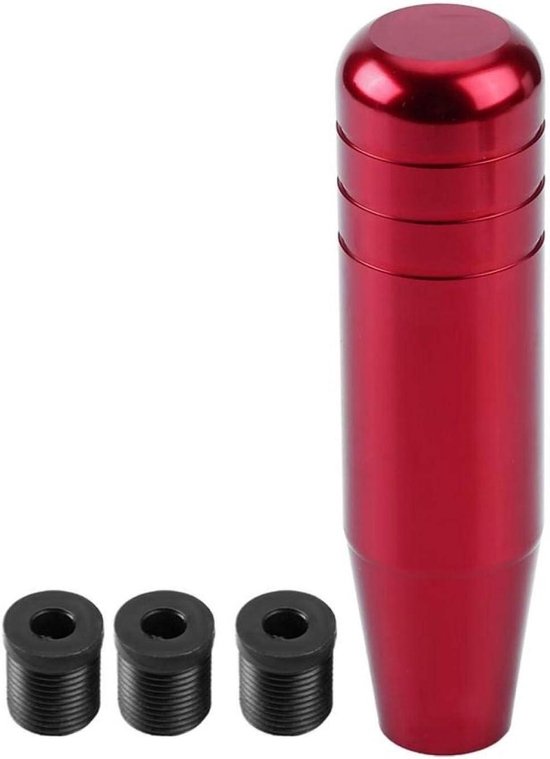 Universele Auto Handmatige Versnellingshendel 13cm - Aluminium Pookknop (Rood) van Merkloos — afbeelding 2