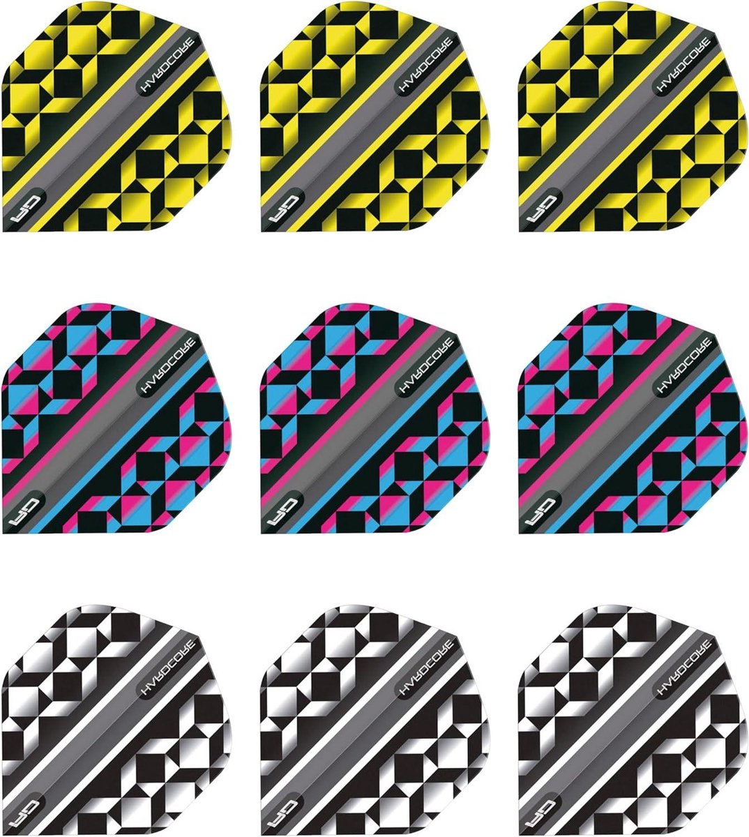 Dart Flights - Vliegjes Set - Darten Spelen - Extra Dikke Kwaliteit - 9 Stuks - Multi