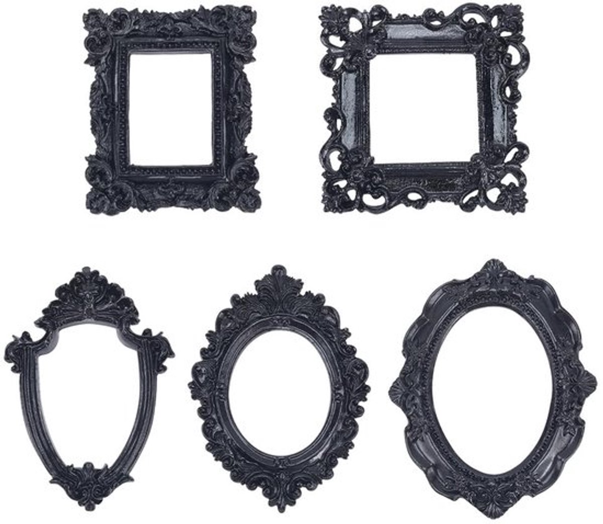 Allecto - Fotolijst - Hars Frame - DIY Decoratie - Zwart - Muur