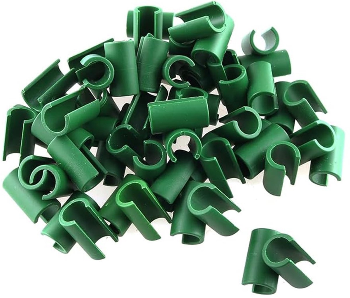 20 Stks Kruisgespenbevestigingsclip, 11mm Kunststof Tuin Latwerk Plantverbinder Clip, Tuinbevestigingen Vaste Klem voor Tuinen, Boomgaarden