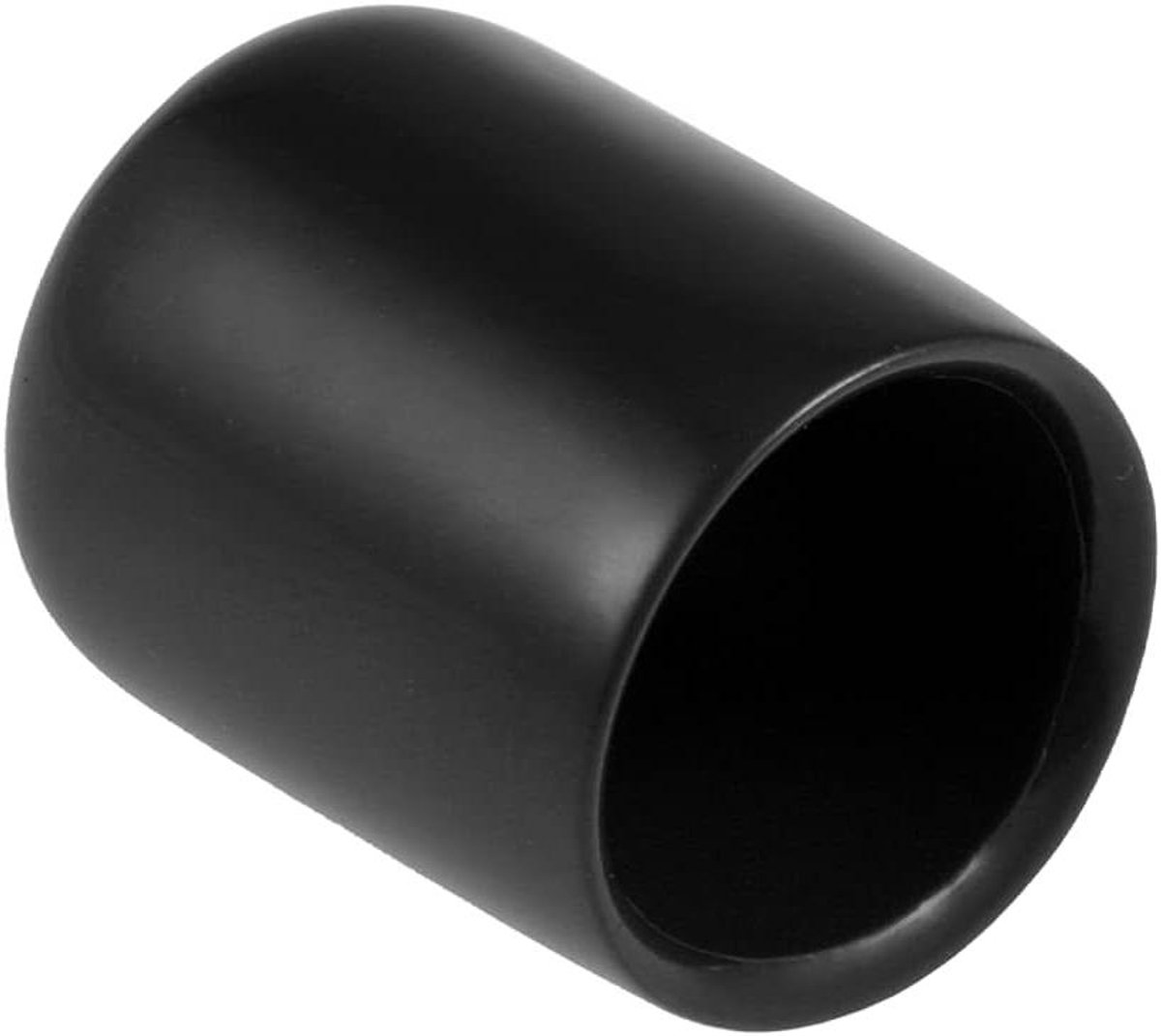 20 Stuks Zwarte Vinyl Eindkappen 13mm voor Meubelpoten en Schroefdraadbescherming