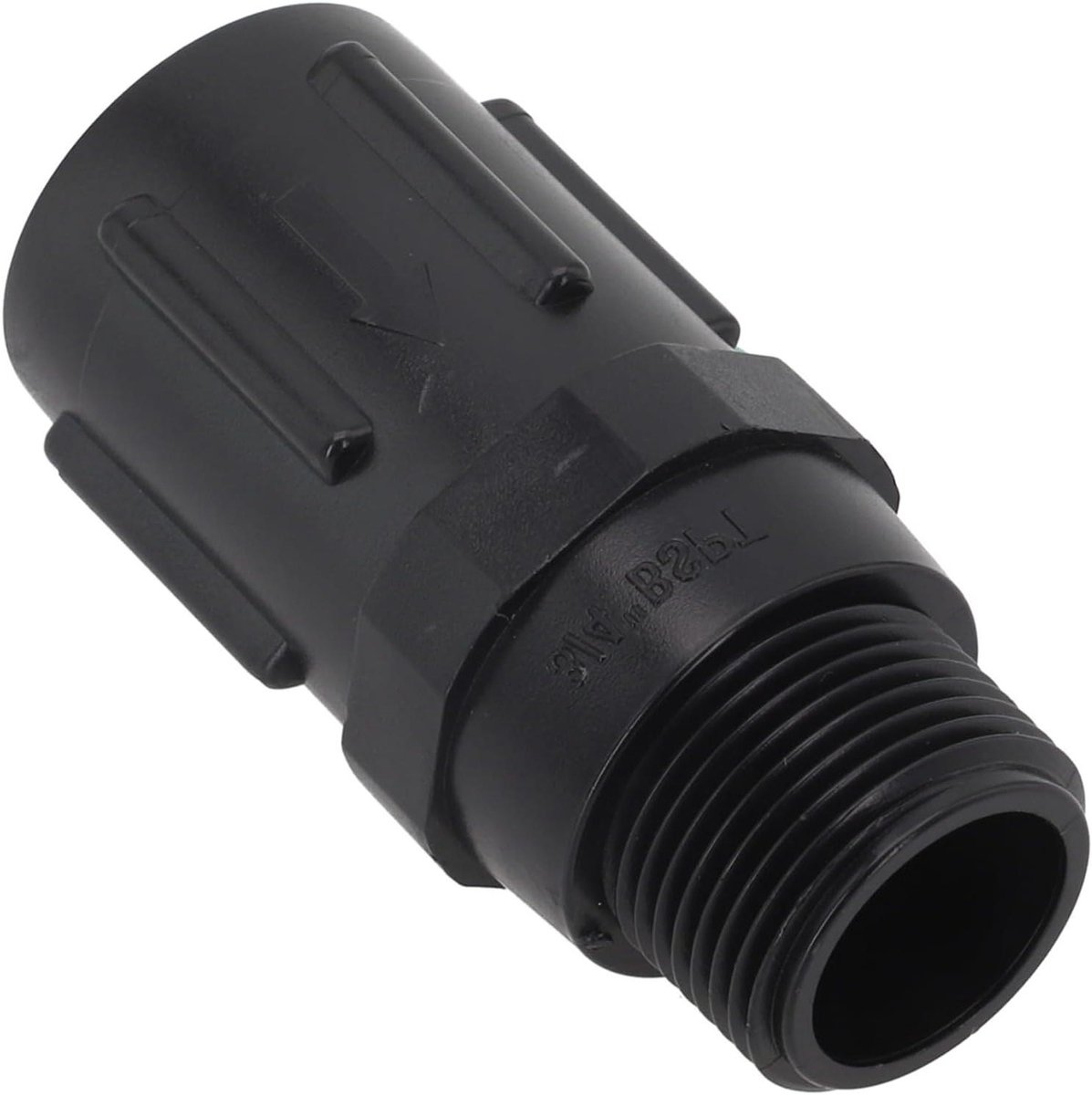 Water Drukregelaar - Irrigatie Klep - Tuin Besproeien - Verstelbaar 15-45 PSI - Zespunts Schroefdraad - Zwart