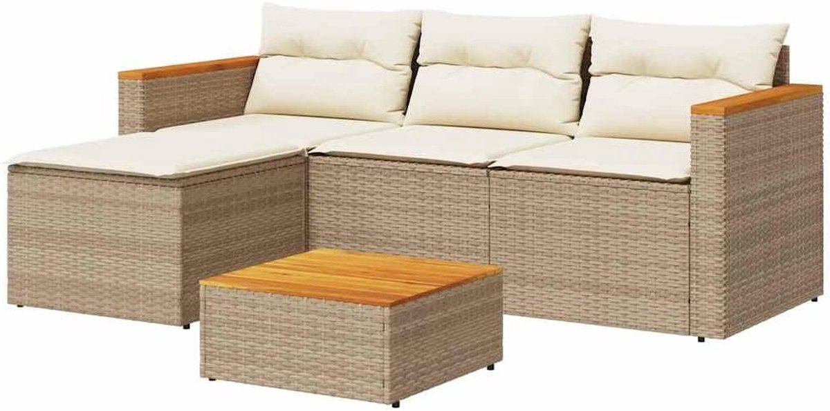 Lounge Set - Tuinset - Buiten Ontspannen - Weerbestendig - 3 Delig - Beige