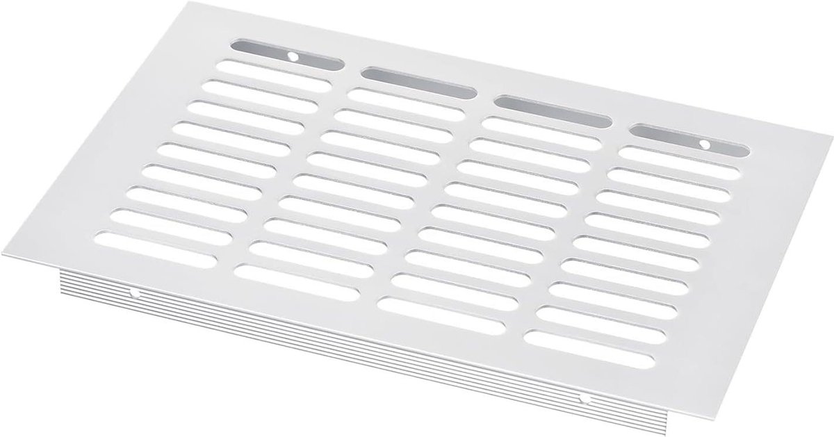 Ventilatierooster - Rooster Afdekking - Ventilatiekast - Aluminiumlegering - 250 x 150 mm - Zilver