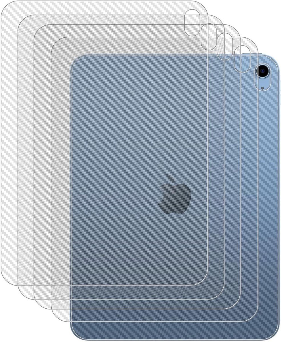 Achterbeschermfolie iPad - Back protector Rug folie - Bescherming tablet - Antislip anti-vingerafdruk - 005 mm dik - Transparant