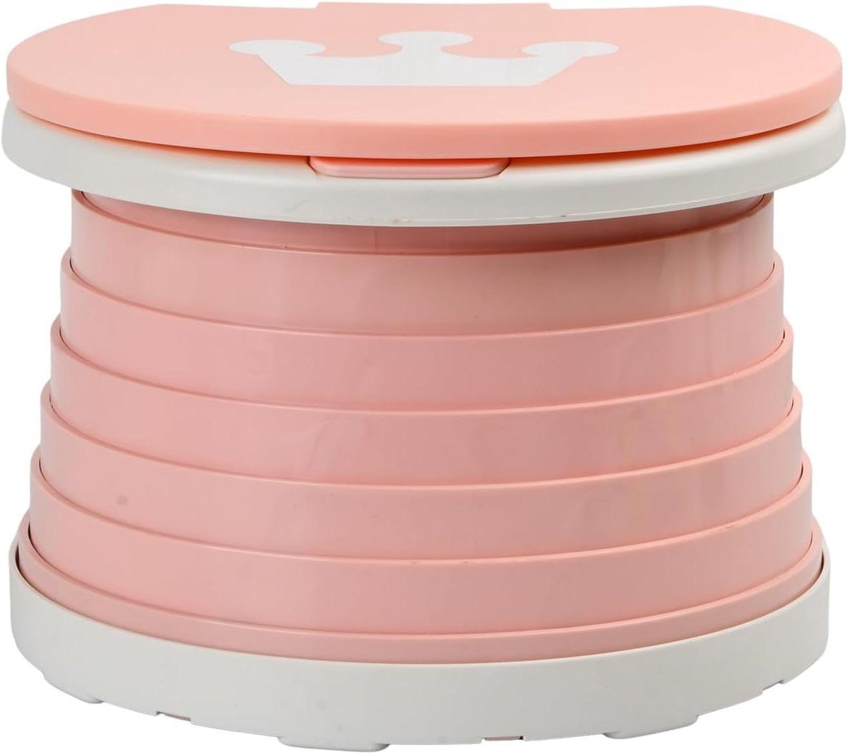 Draagbaar Potje Kind - Reis Potje - Zindelijkheidstraining Onderweg - Inklapbaar en Stabiel - 23.5 cm - Roze