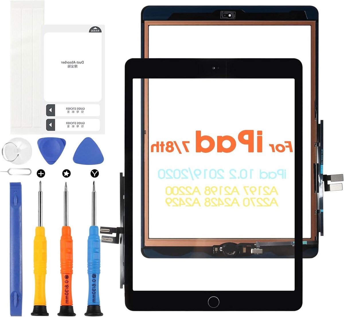 Tablet Touchscreen - Scherm Vervanging - Tablet Reparatie - Inclusief Home Button - 10.2 Inch - Zwart