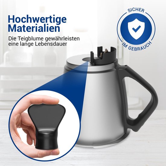 Deegbloem Keukenmachine - Deegverwijderaar Accessoire - Kleverig Deeg Verwerken - Gemakkelijk Deeg Verwijderen - 100 g - Wit — afbeelding 5
