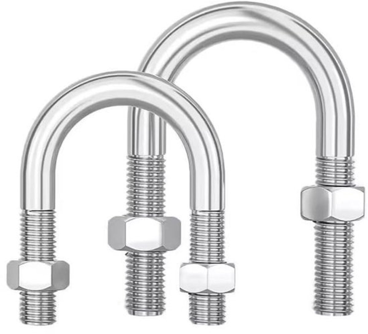 SPHProducts - U-bout 304 roestvrij staal - 5 stuks U-bouten met