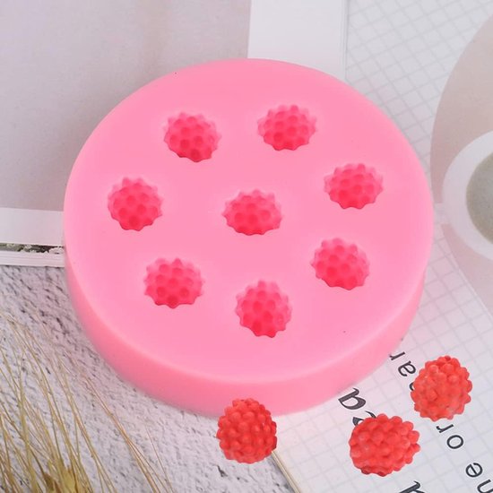 5 stuks kaars maken mal, 3D ijs bal en chocolade kaars mallen, 3D fruit siliconen fondant schimmel voor doe-het-zelf wax kaars, zeep, taart cupcake topper decoratie — afbeelding 4