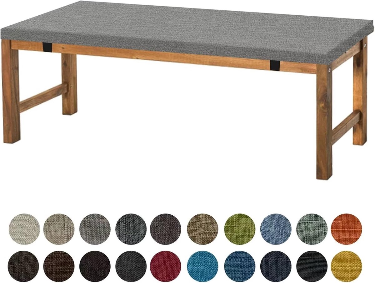 zitkussen, 100 x 40 x 5 cm, wasbaar, antislip, comfortabel bankkussen voor bank, vensterbank, tuinmeubelen, terras, binnen, donkergrijs
