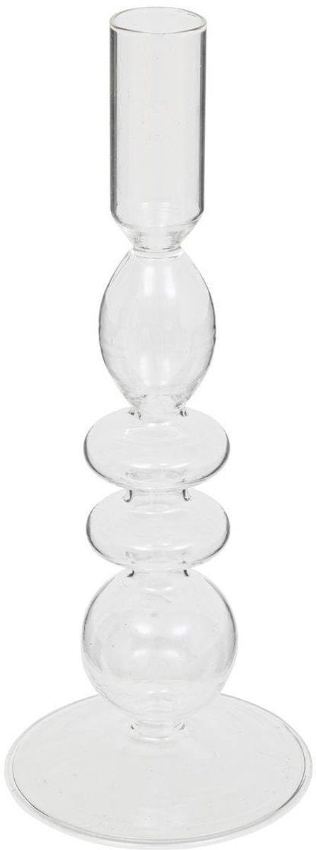 Kandelaar van glas h22cm transparant - Atmosphera créateur d'intérieur