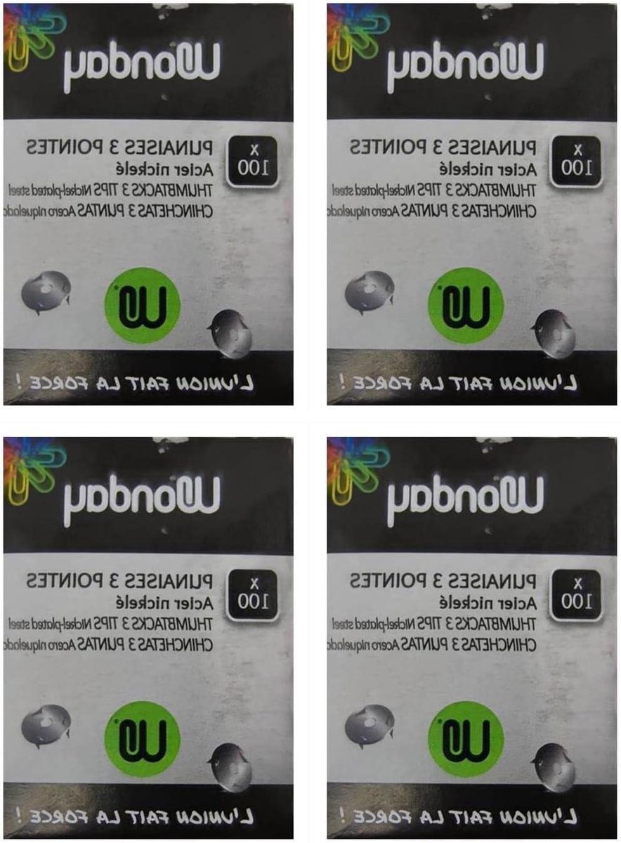 Punaises met 3 punten - Drukspelden Tekenpennen - Documenten Bevestigen - Vernikkeld Staal - 100 stuks - Zilver
