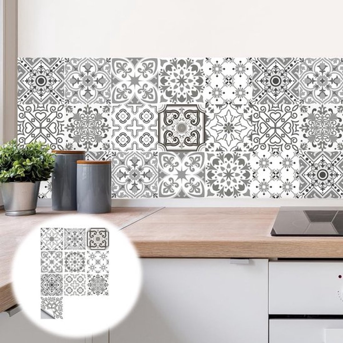 Dailygoods- Tegelstickers Mozaïek - 20 Stuks - Zelfklevende
