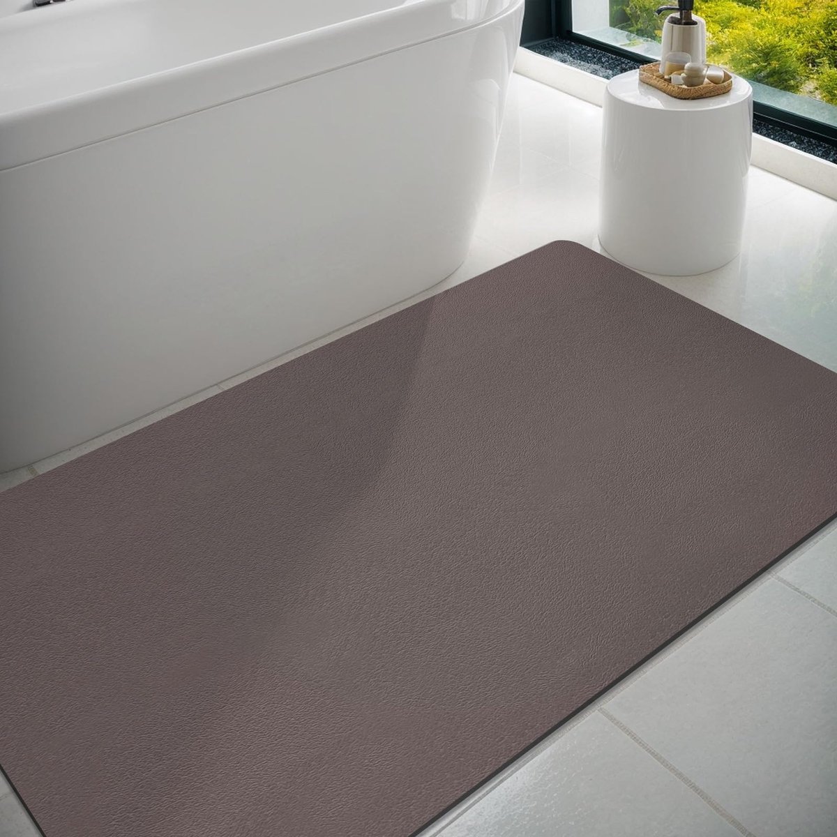 Badmat Badkamer Ruggenda Rubber Anti-Slip Dunne Badkamer Mat Absorberend Snel Droog Badkleed voor Vloer Badmat Douche Kleed voor Buiten Bad Douche Ruimte