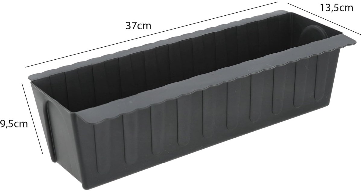 Paletten bloembakken - plantenbak voor europallets - balkonbak bloempot van kunststof design golf (24 stuks)