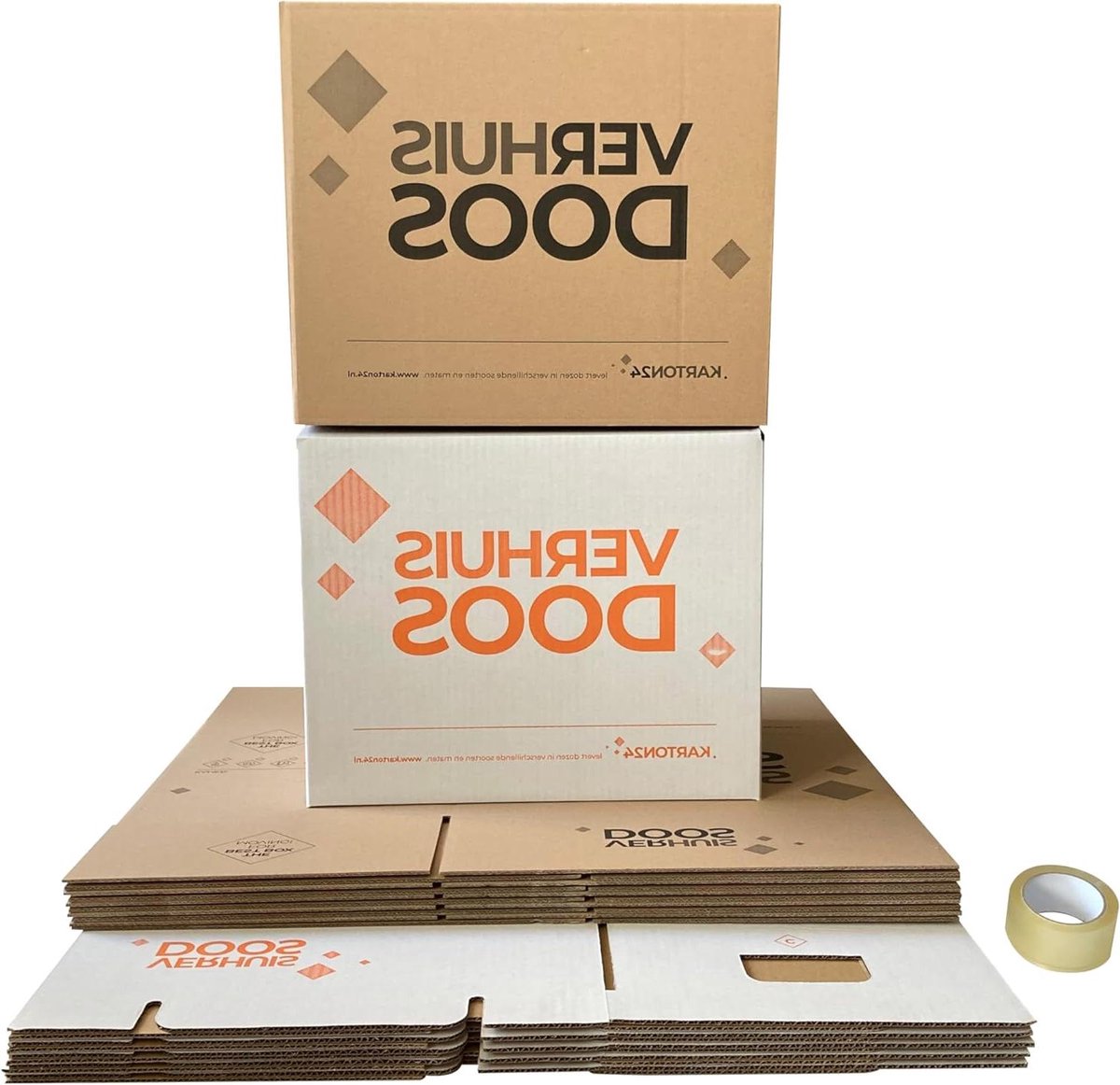 Verhuisdozen Combi Set - Verhuisdozen Set - Verhuizen Opslag - Extra Stevig Dubbel Golfkarton - 5x Standaard 5x Professioneel