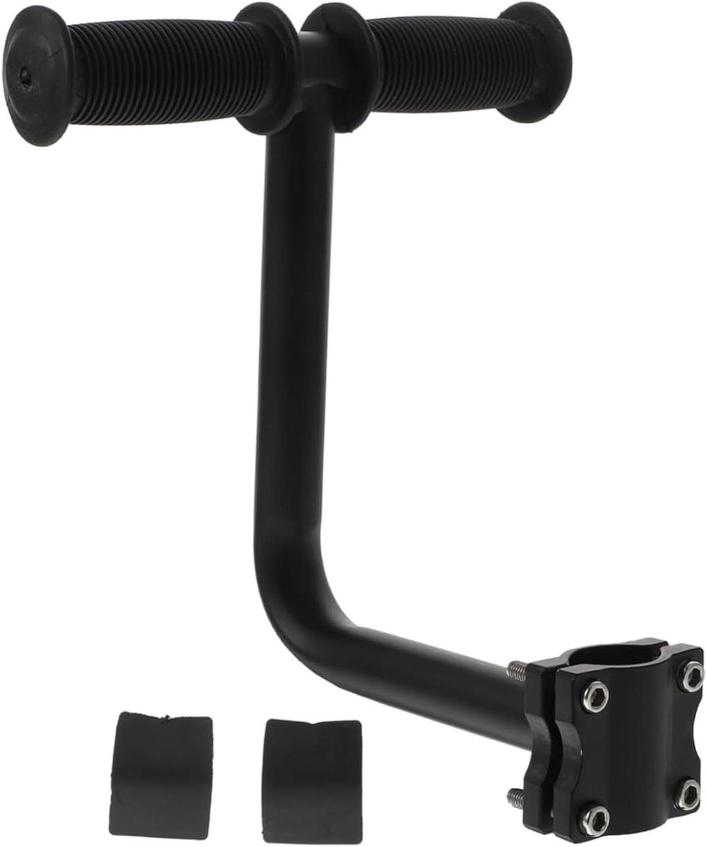 Fiets achterbank handvat - Armsteun leuning - Veilig rijden met kind - Antislip grip ontwerp - Universele pasvorm - Zwart