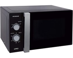 Magnetron met Grill - Oven Combimagnetron - Snel Eten Bereiden - Grote Draaiplateau - 25 Liter - Wit Grijs