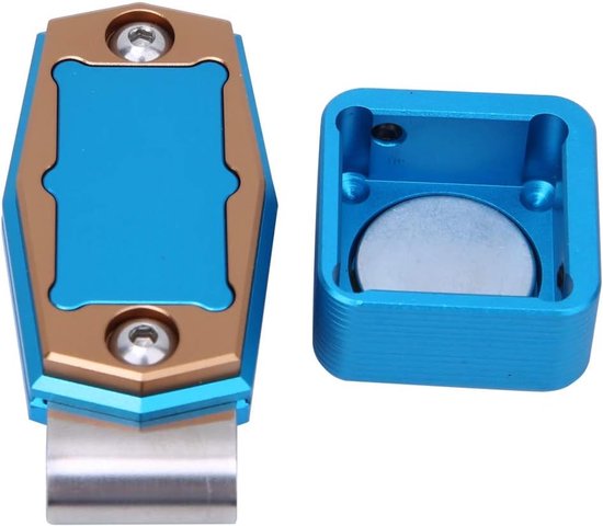 Biljartkeu Krijt Houder - Snooker Krijt Carrier - Biljart Onderhoud - Vaste Clip - Zakformaat - Blauw — afbeelding 4