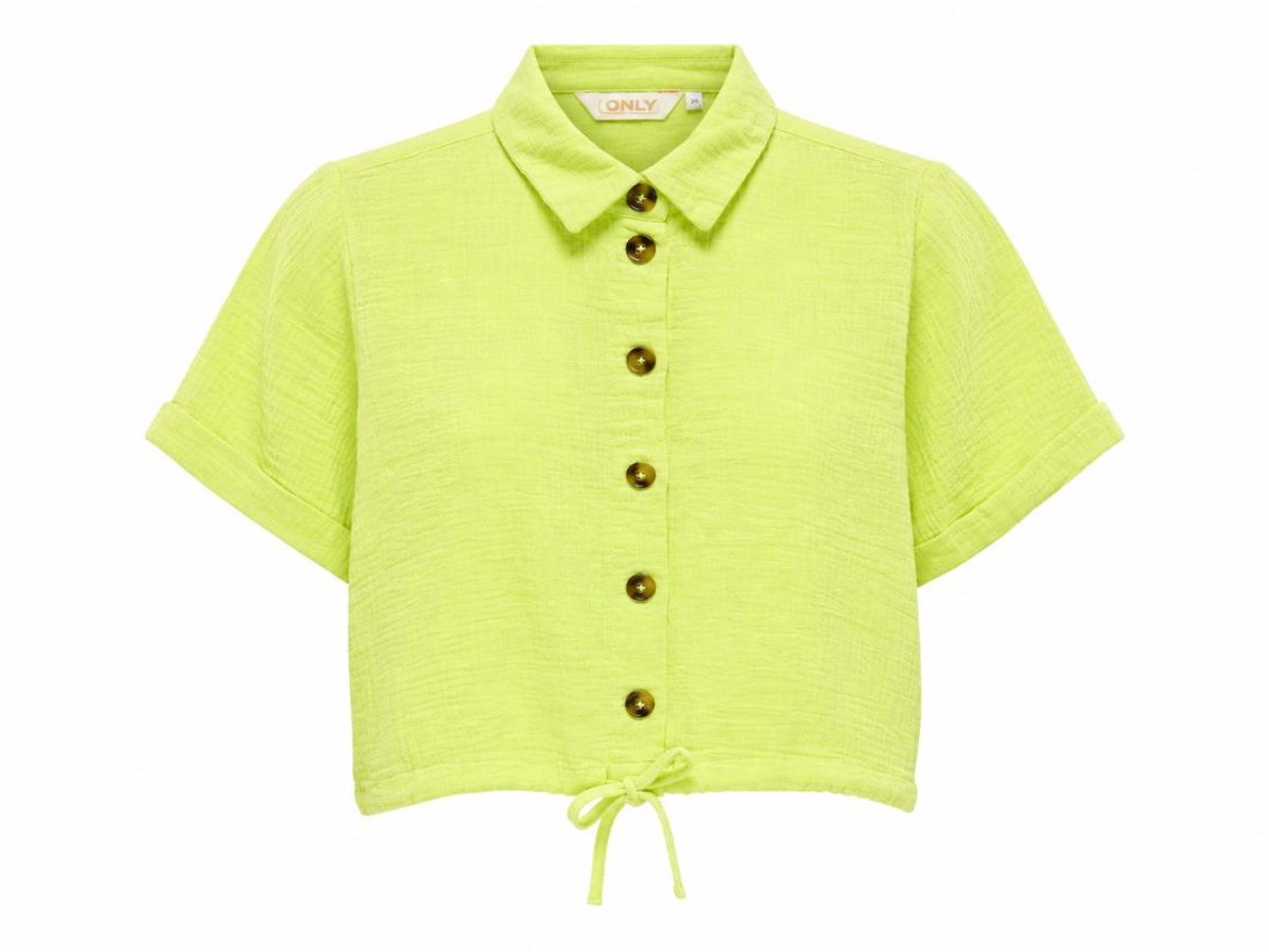 ONLY - ONLTHYRA S/S V-NECK STRING TOP CS WVN Dames Top