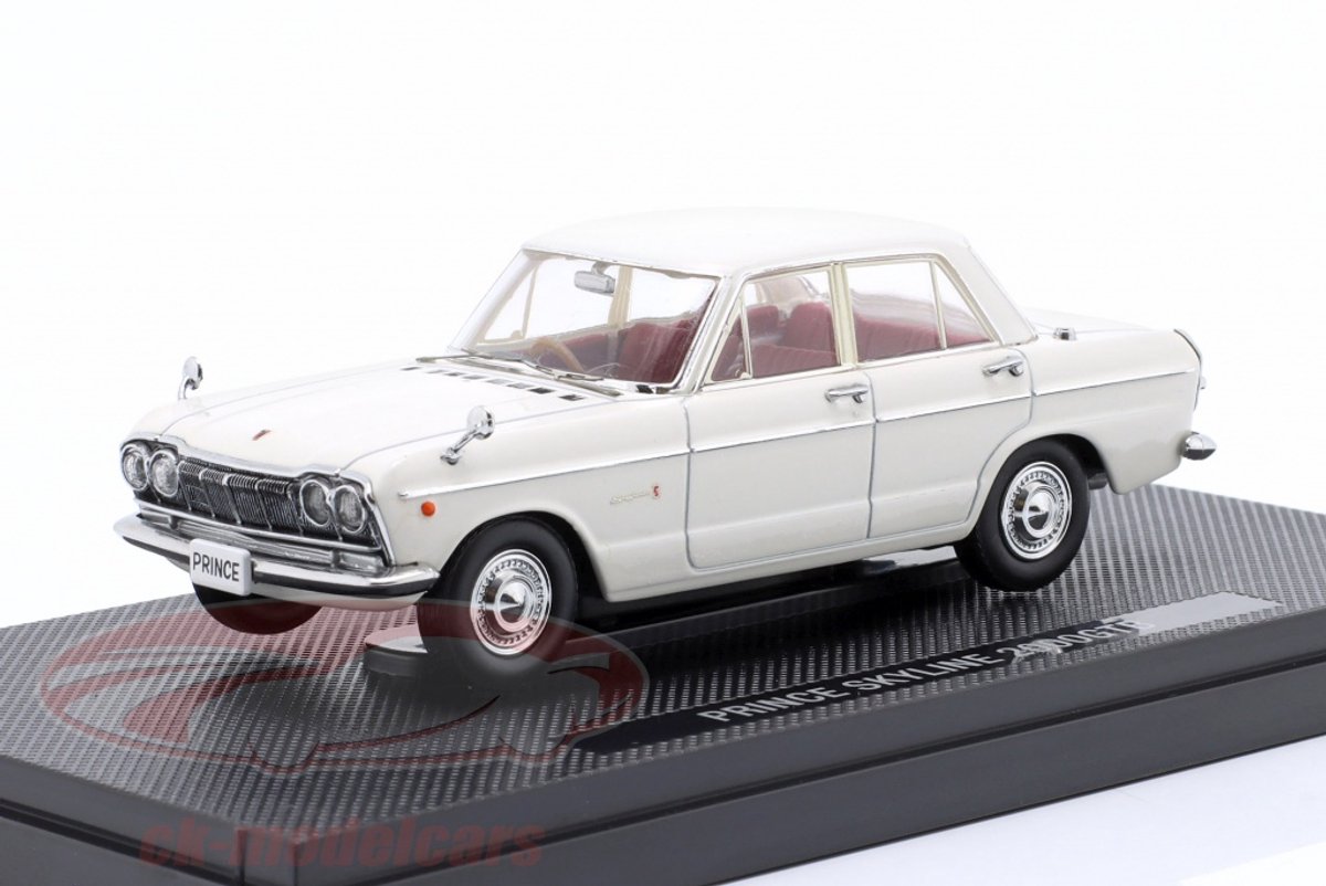 Modelauto Nissan Prince Skyline 2000 GTB 1965 white - Schaal 1:43