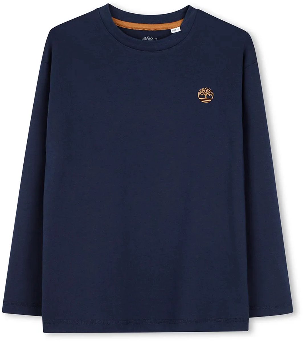 Timberland T61056 T-shirt Met Lange Mouwen 6 Years Jongen Blauw