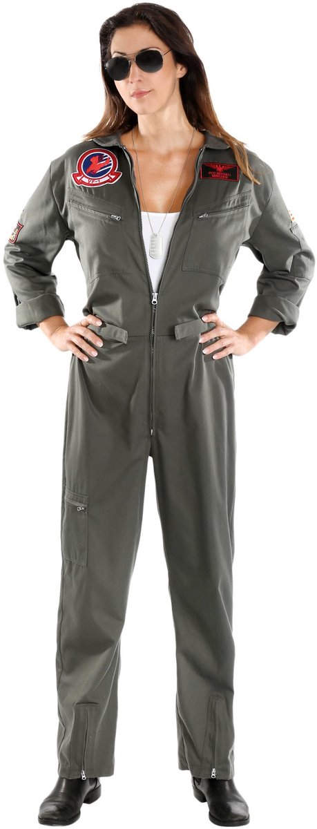 Top Gun Overall voor vrouwen - Kostuum voor Carnaval