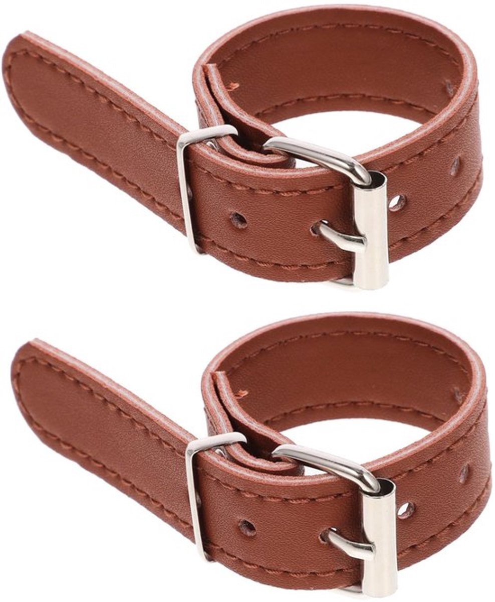 1 Paar Fietsmand Leren Gesp Fietsmand Fietsmand PU Bandjes Achterdrager Bandjes Opslagmand Fietsriem Fiets Leren Riem