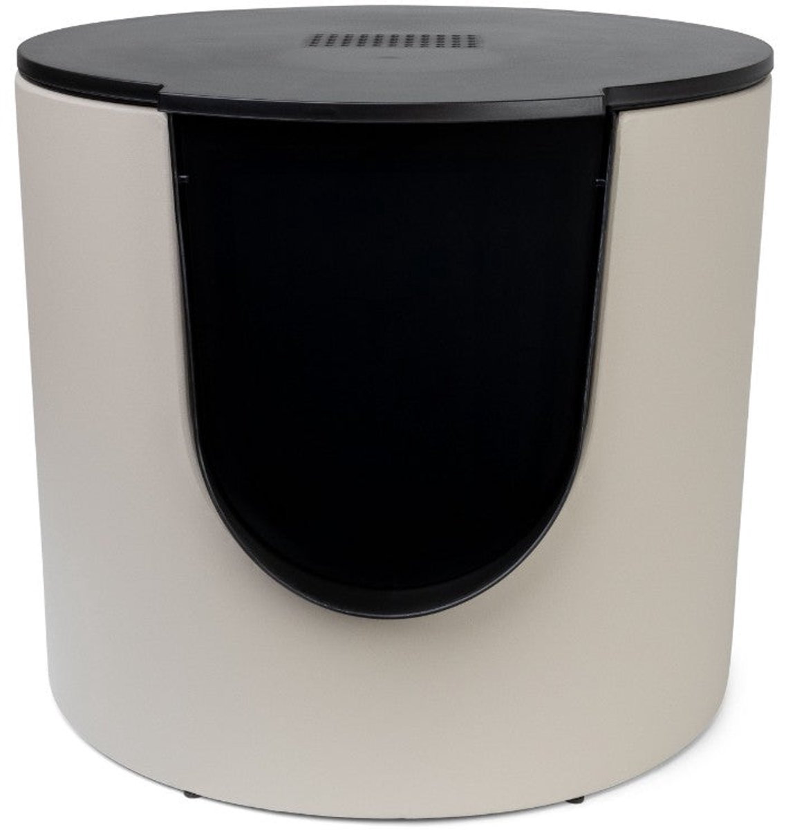 District 70 FUSE - Design Kattenbak met Cover - Incl. Koolstoffilter - Tin Beige