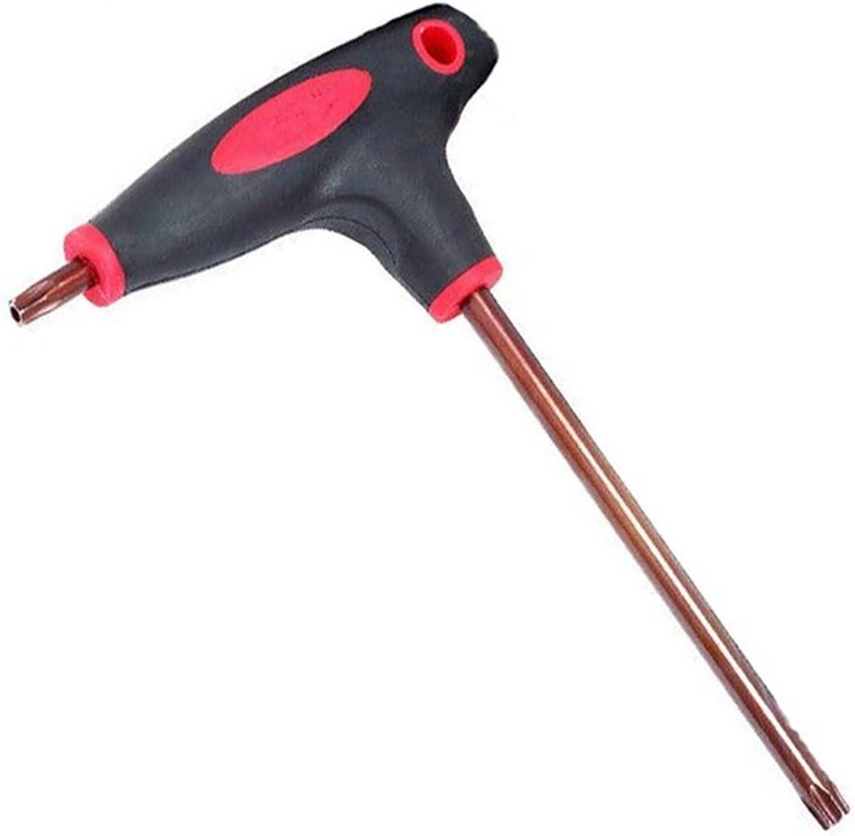 Torx T30 T-greep schroevendraaier met stervormige kop voor stevige grip bij het vast- en losdraaien van schroeven en bouten