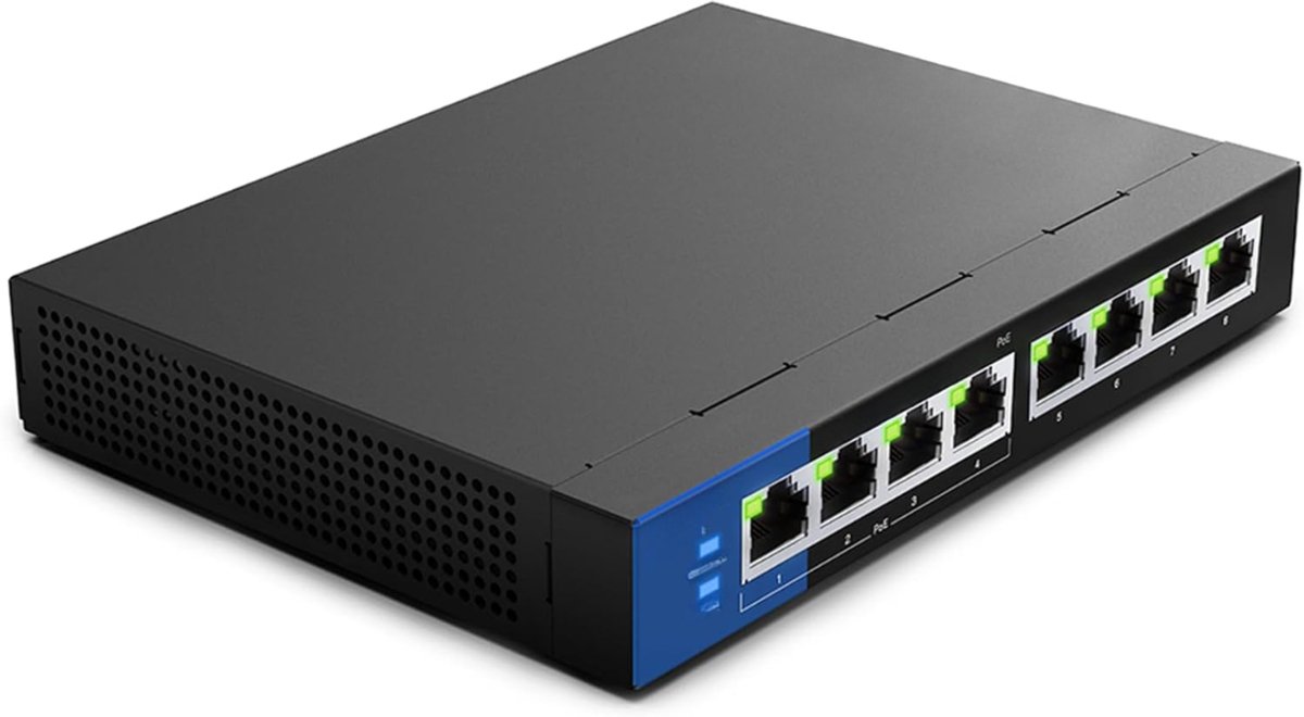 Ploutos® Internet Splitter - Ethernet Switch Hub -Splitter - Zwart - 11cm x 22cm x 3cm