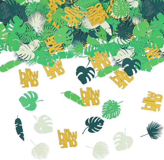 Verjaardagsdecoratie 115 stuks tafeldecoratie groen Wild One thema - Verjaardag jongen meisje tafelversiering verjaardag