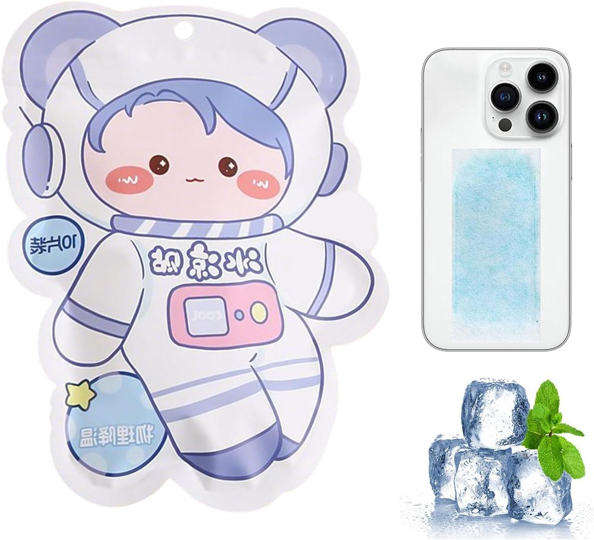 Koelpleisters - Gel Cooling Patches - Buiten Werken - Snelkoeltechnologie - 10 Vellen - Cartoon