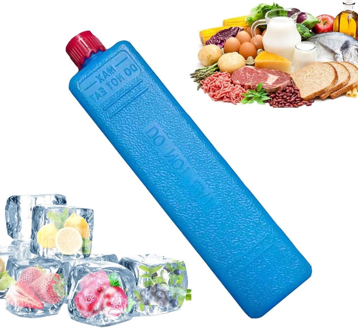IJspak Koelventilator - Koelblok Ventilator - Koelte Verbeteren - Constante Koude Retentie - 200 ml - Wit