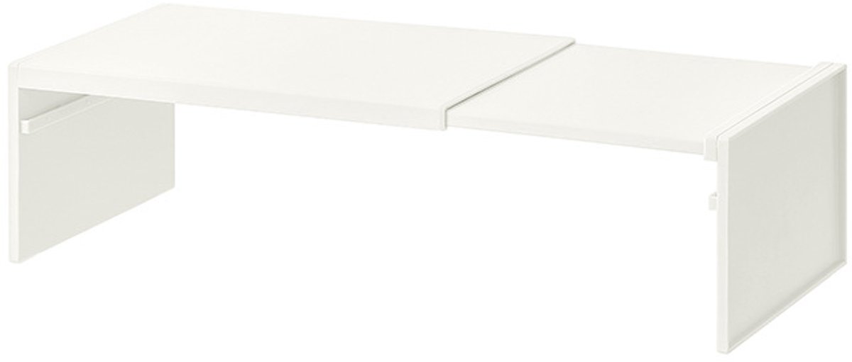 Uitschuifbaar opbergrek met planken - Opbergrek - keuken organizers - keuken organizer aanrecht - Opbergrek voor op het aanrecht - ABS-kunststof - Wit