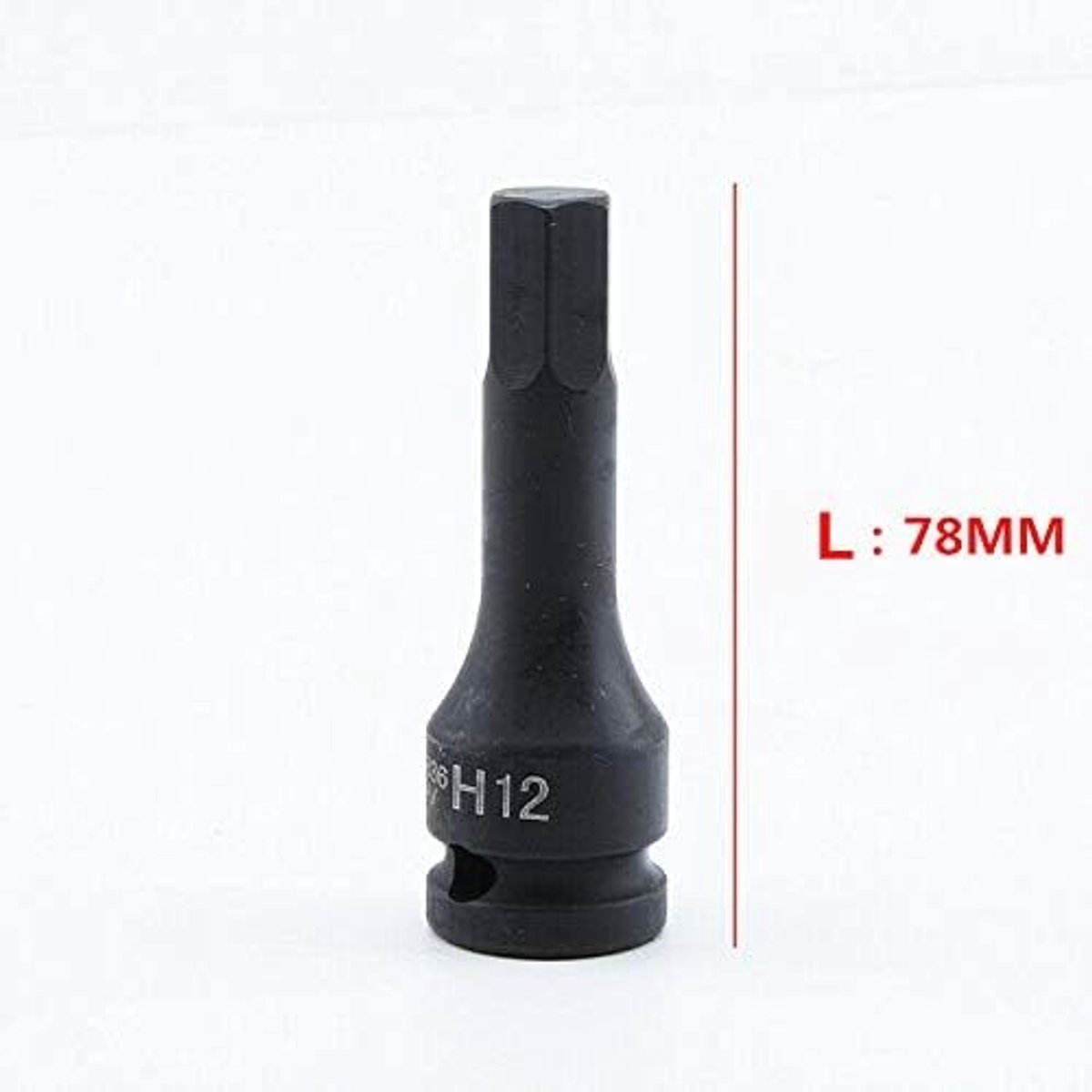 H15 Hexagon Impactsleutel voor 1/2" Moeren - Stevige Dopsleutel voor Kluswerk en Reparaties (1 stuk)