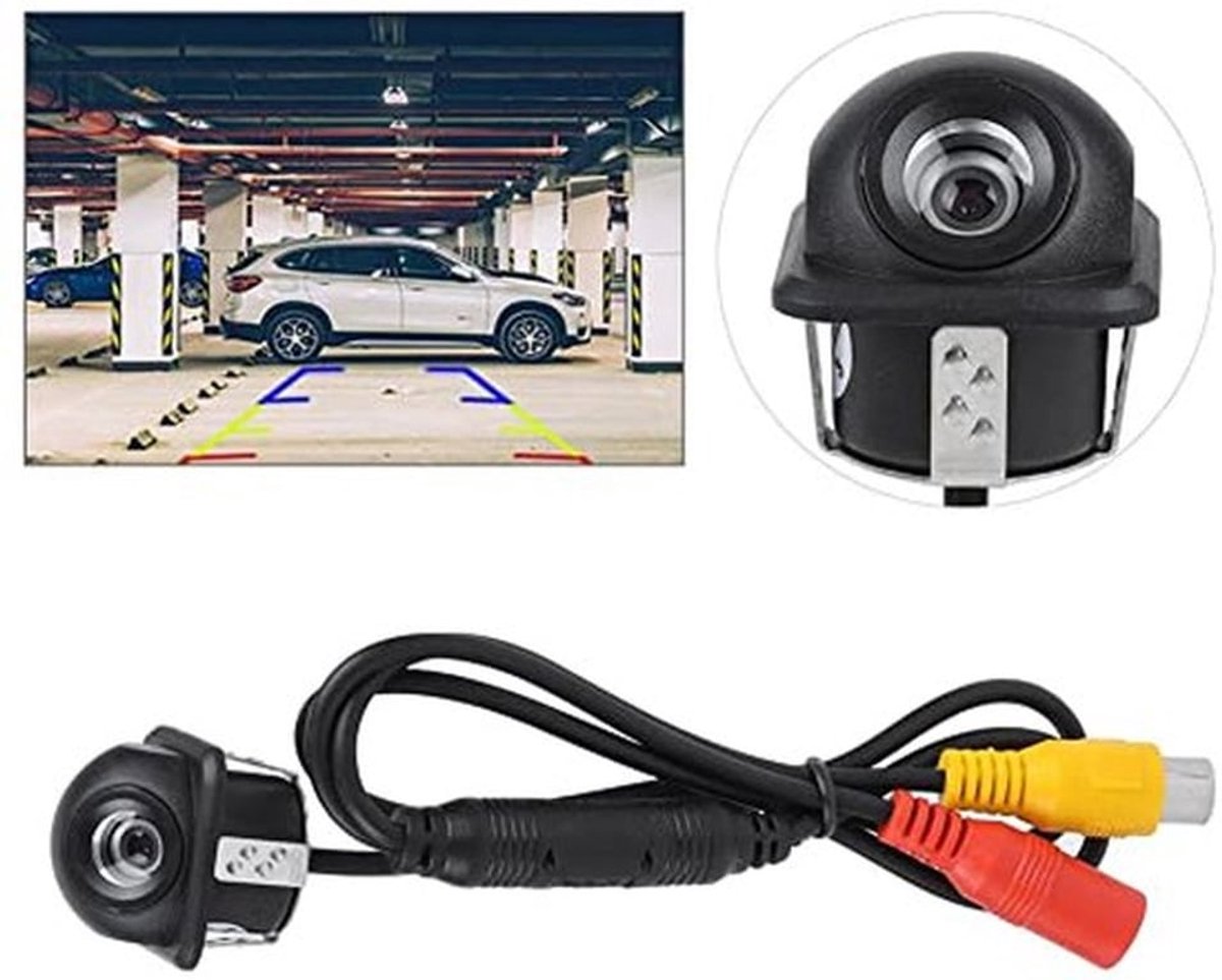 Auto-achteruitrijcamera, 12 V, achteruitrijcamera met achteruitrijcamera voor auto, 170° HD, nachtparkeercamera