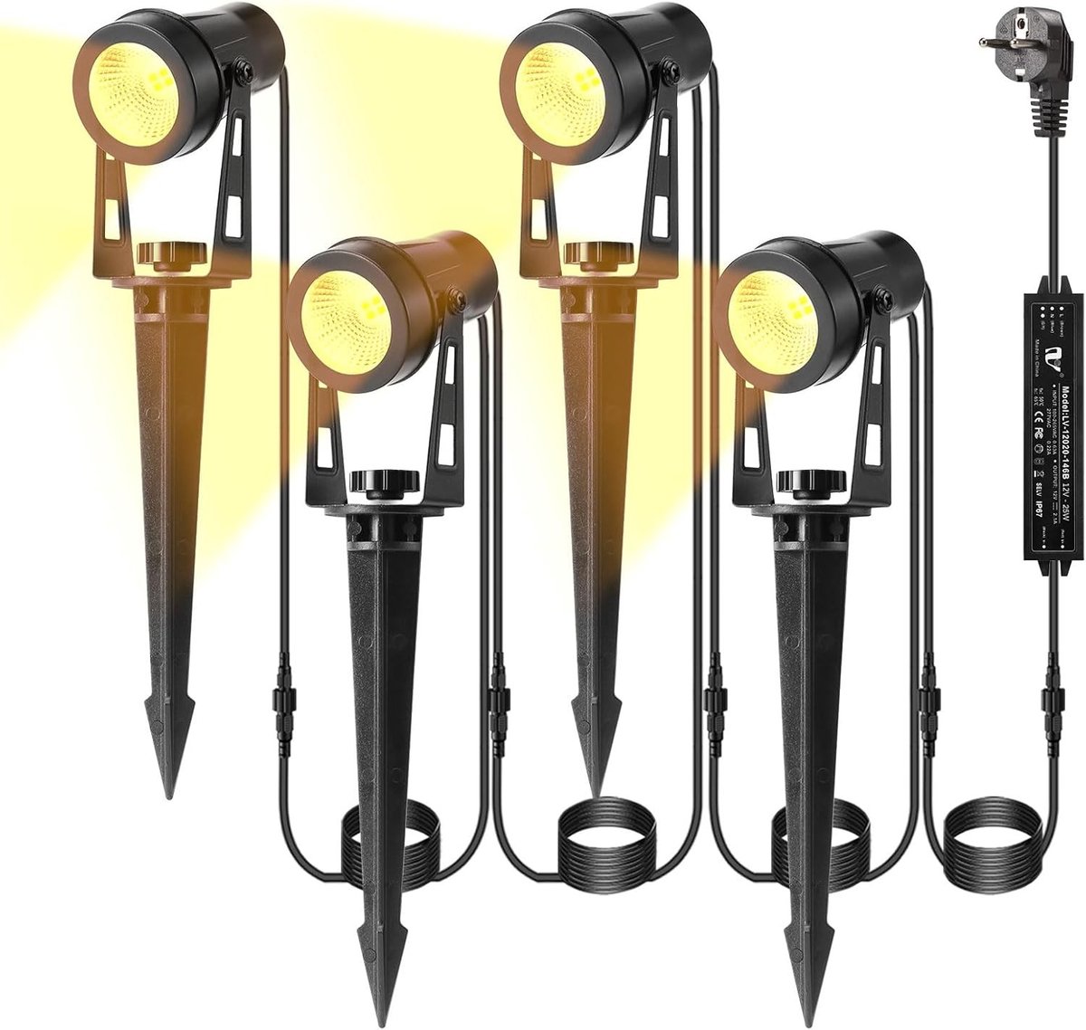 Led Tuinverlichting - Waterdicht - 1200 Lumen - Verlengbaar - Voor Buiten