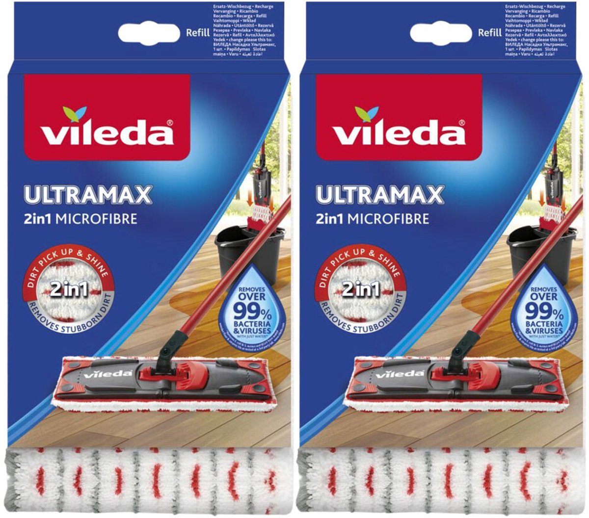 Vileda Ultra-Max Navulling - 2 x - Voordeelverpakking