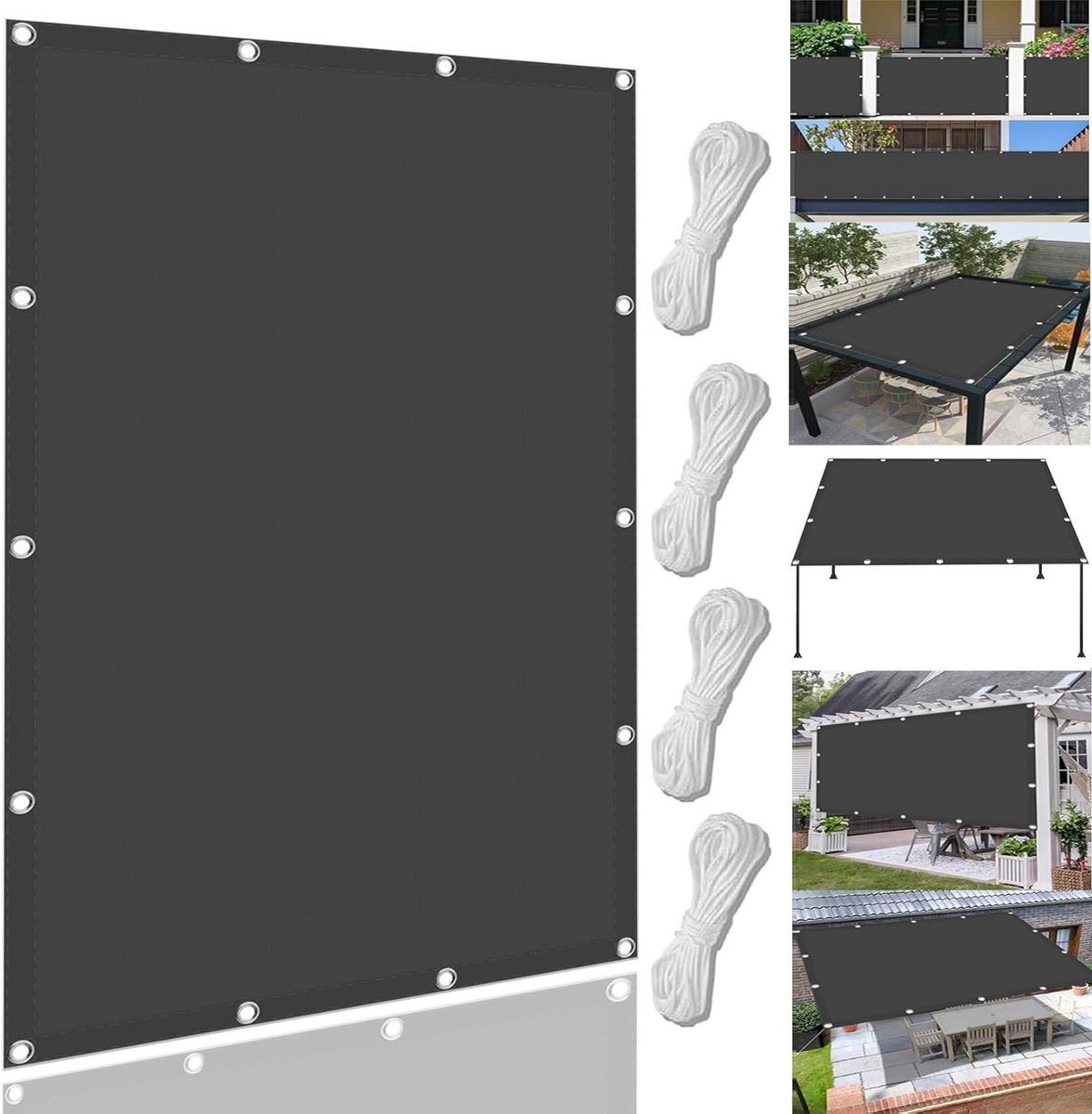 Zonnedoek Rechthoekig - Schaduwzeil Tuin - Buiten Ontspannen - Waterdicht UV-blokkerend -