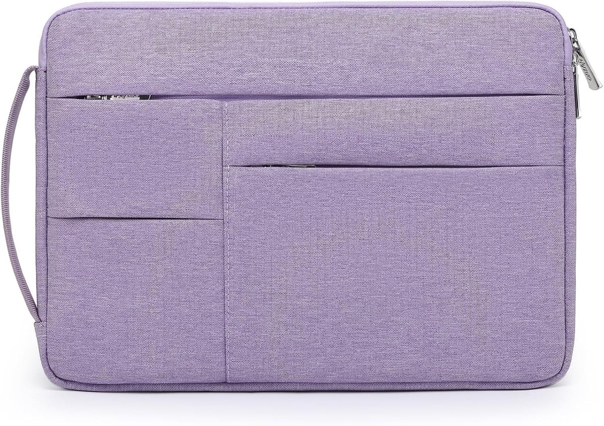 Laptop Sleeve 13.3-14 Inch voor MacBook Pro en Air, Geschikt voor Surface en HP, Draagbare Notebook Tas in Lilac Paars