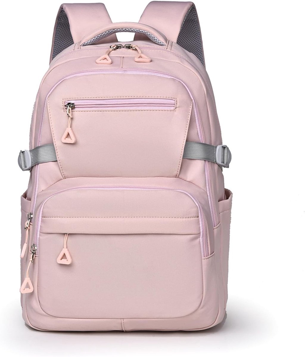 Laptoprugzak - Groot - Lichtgewicht - Waterdicht - Voor Werk En Reizen - Roze