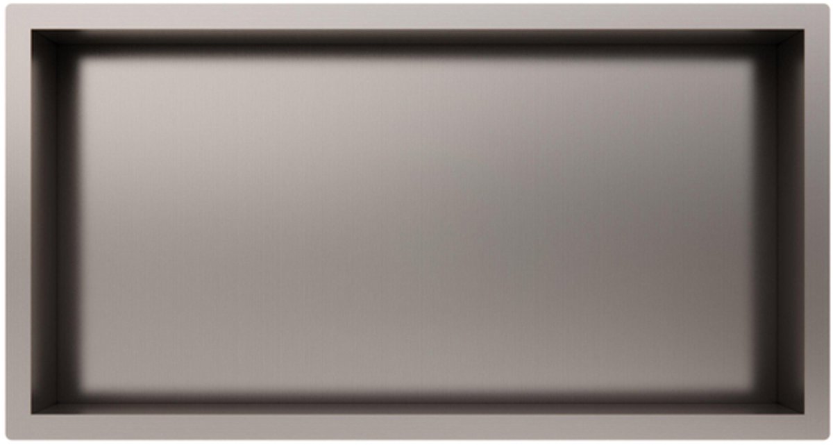 Fortifura Galeria Inbouwnis - 30x60x7cm - PVD - geborsteld RVS