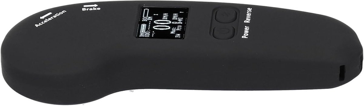 Draadloze afstandsbediening voor elektrisch skateboard met LED-display en verstelbare snelheidsremmen, ideaal voor beginners en ervaren rijders.