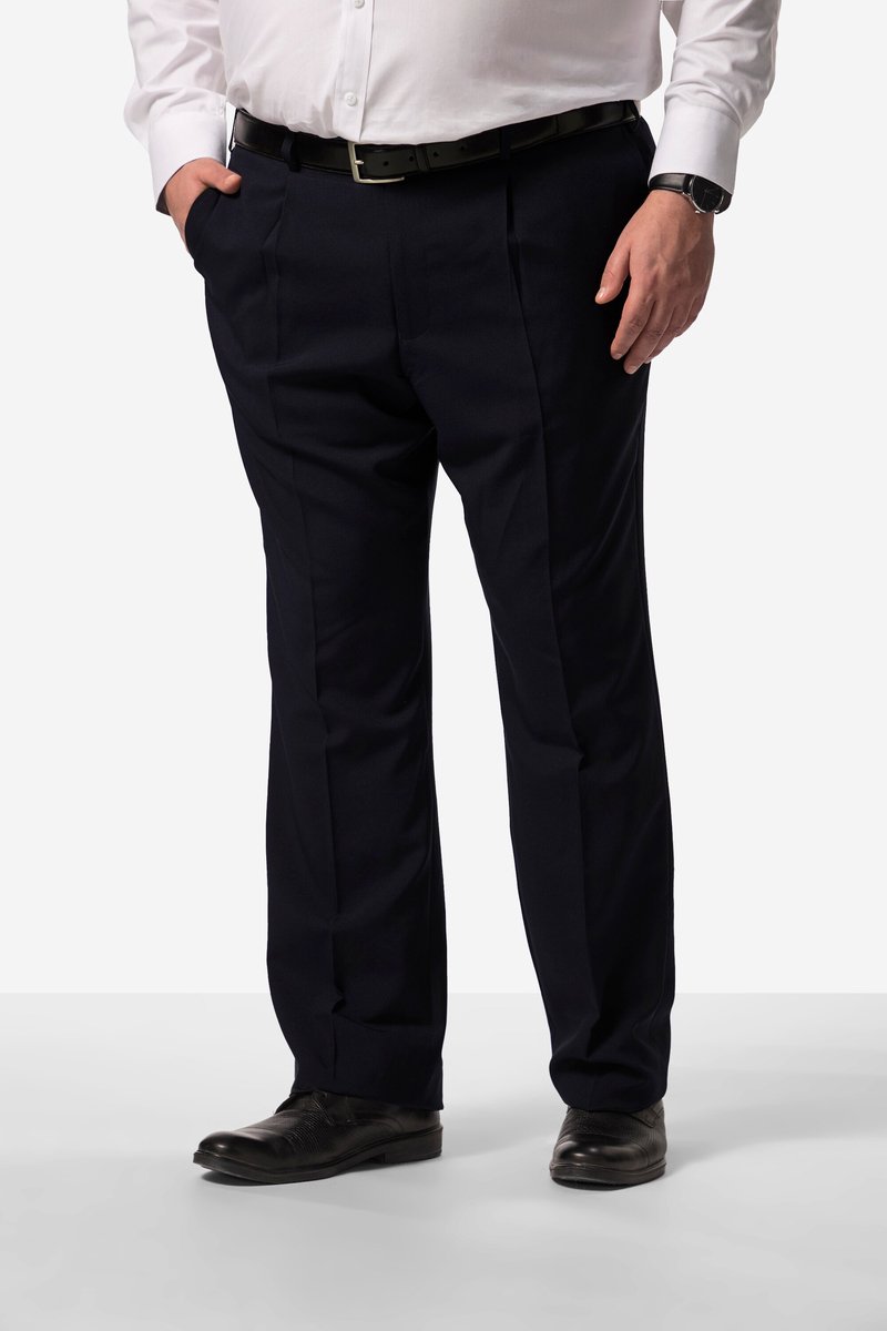 Men Plus - Heren - Zakelijke broek mix & match Malaga - Donkermarine - Maat 26