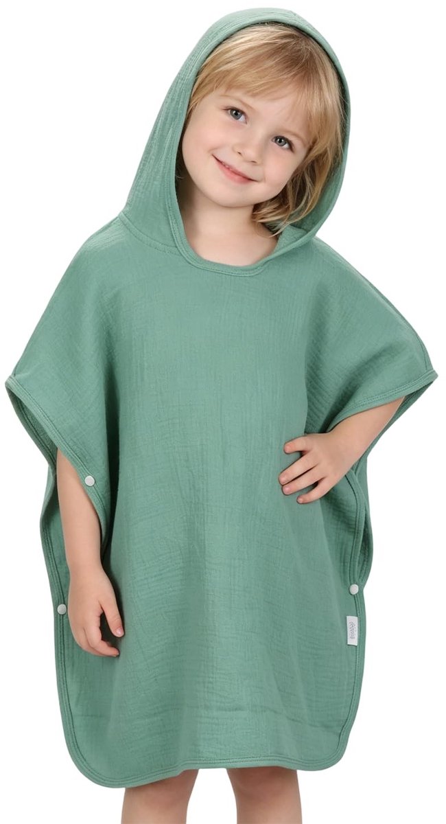 Omgoods - Kinderen Badhanddoek voor Jongens en Meisjes Groen