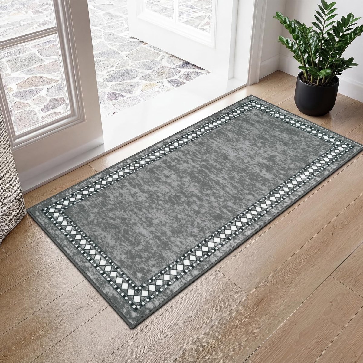 Omgoods - Grijze Antislip Loper 60 x 120 cm voor Binnen